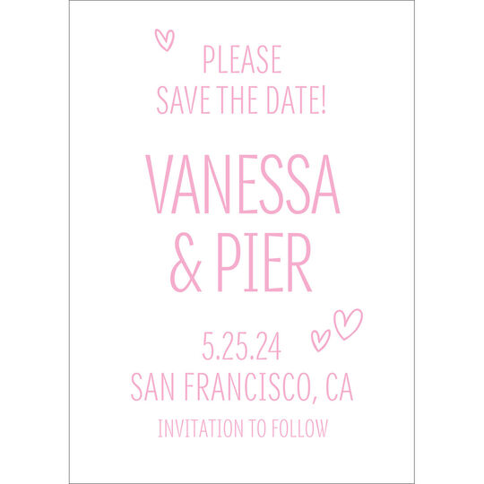 Sweethearts Save the Date Cards